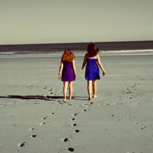 best friends at the beach