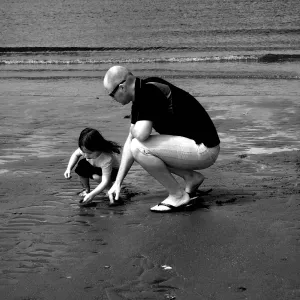 By the Beach with Papa