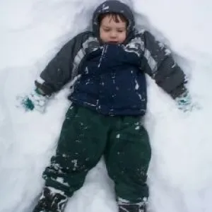 Mikey's snow angel