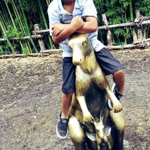 Zoo day with my son Allen.