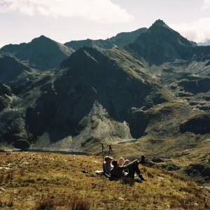 admiring the view