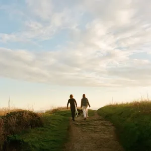 Sunset walks with you