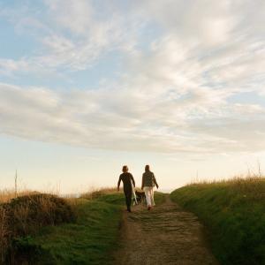 Sunset walks with you
