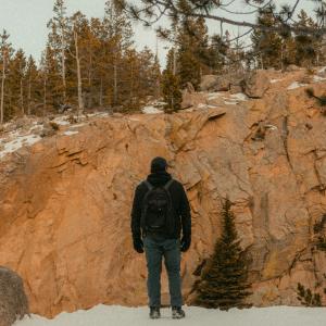 Black Bear on the rocks