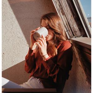 Morning coffee at the office