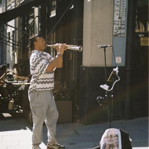 Musician in Porto on film | Portra 400