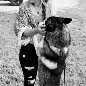Brooke and her bestie Loki! 