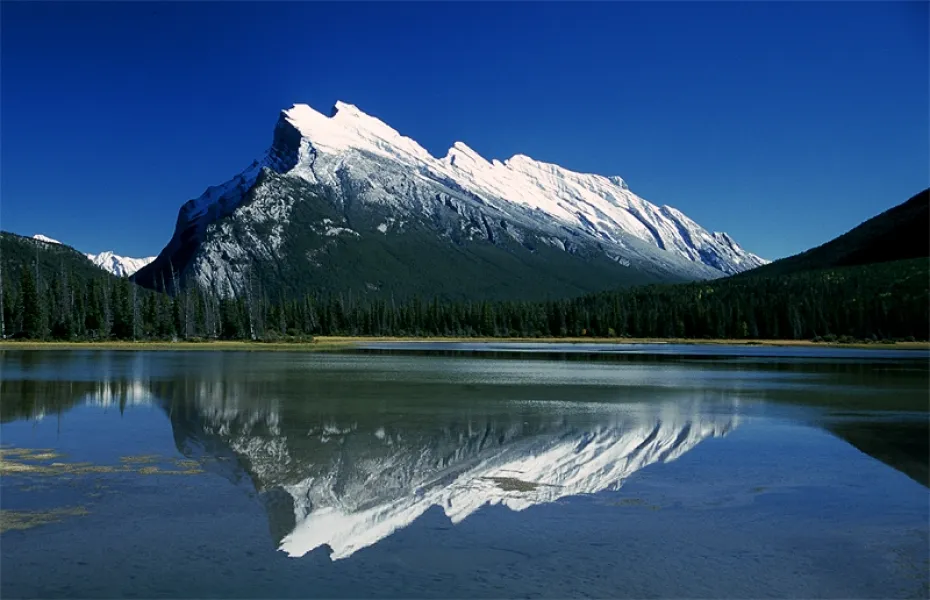 Mount Rundle Mirrored