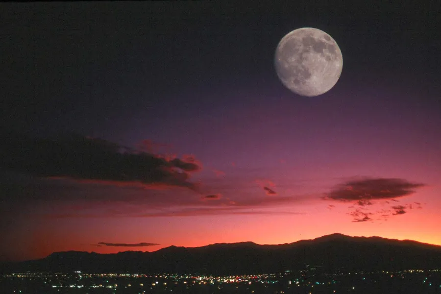 Moon Over Colorado Springs