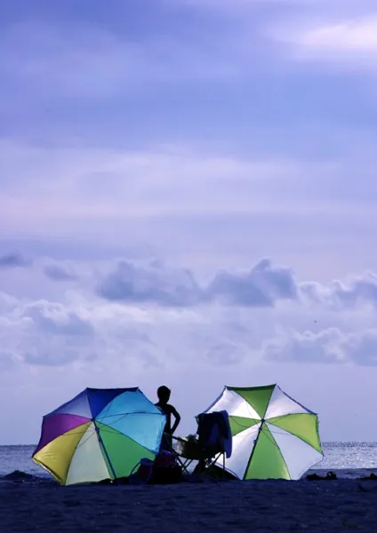 Between the Umbrellas