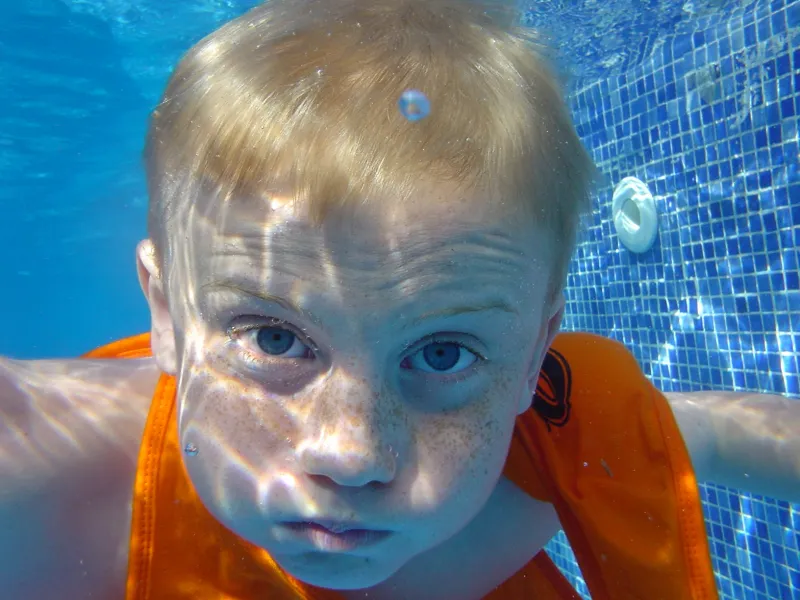 Underwater with Open Eyes