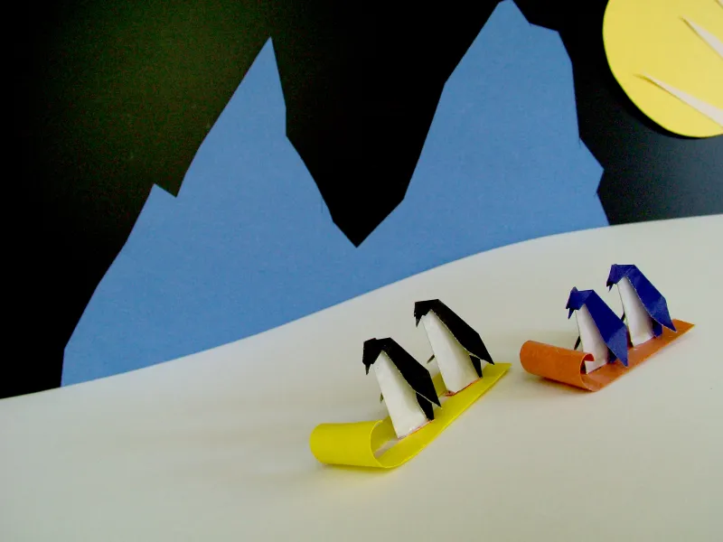 Tobogganing Penquins