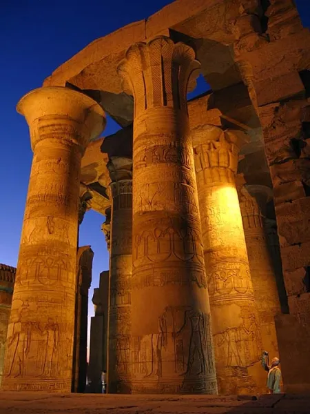 Kom-Ombo Temple Pillars