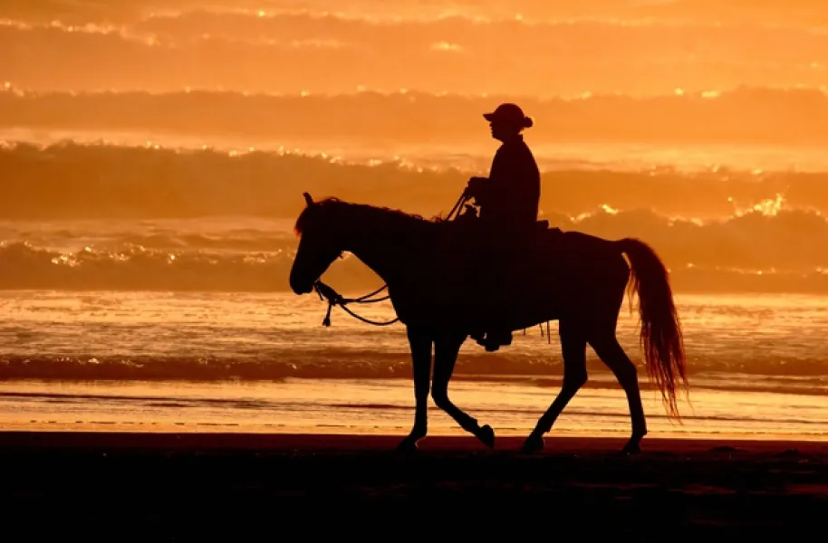 Riding into the Sunset
