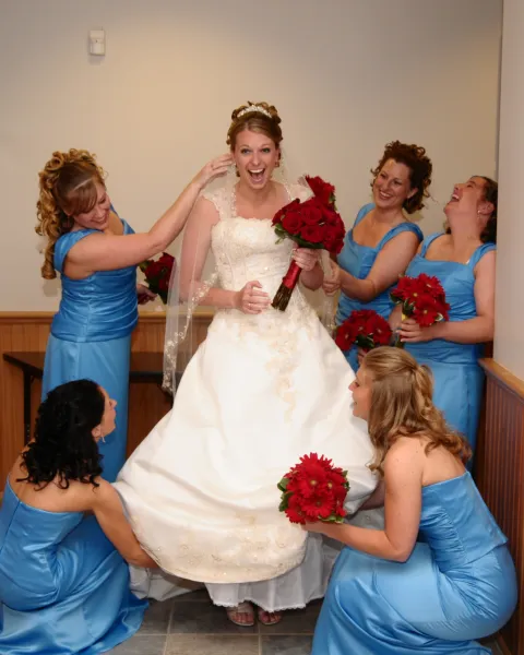 The Surprised Bride!