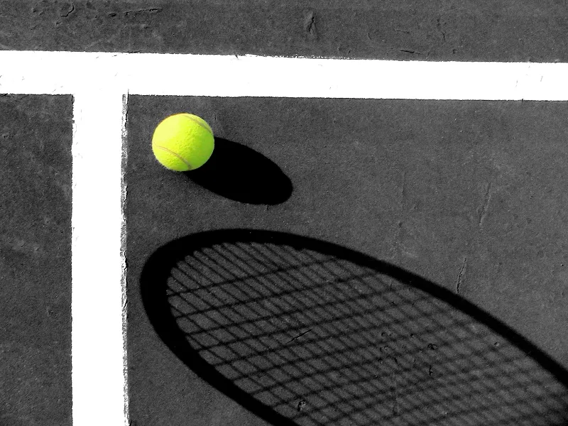 Tennis Court Shadows