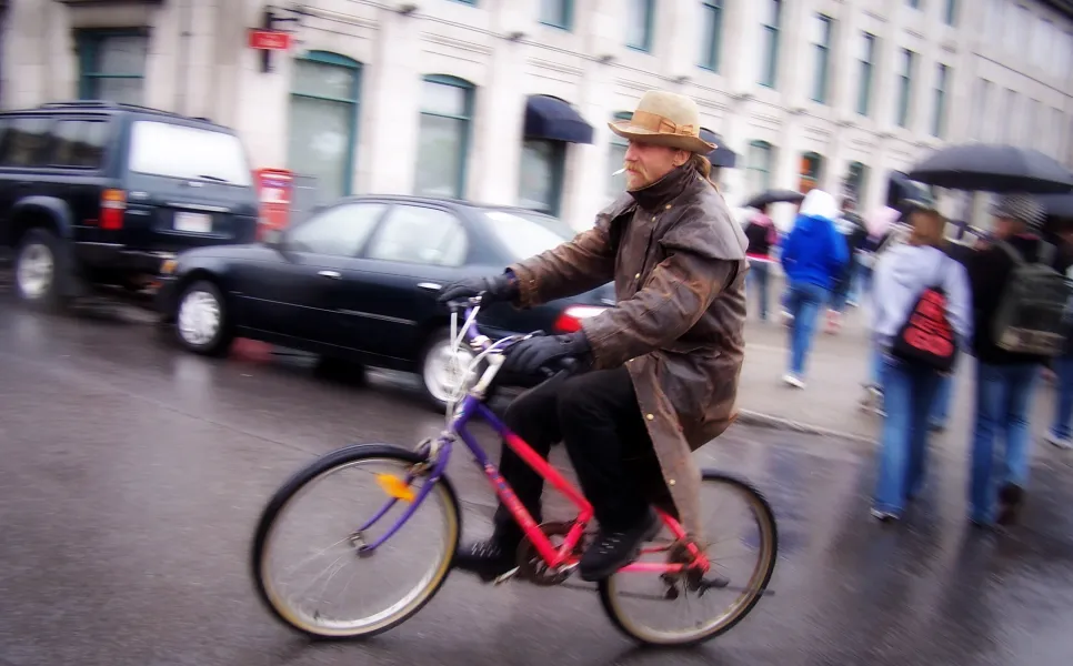 Bicycling Man