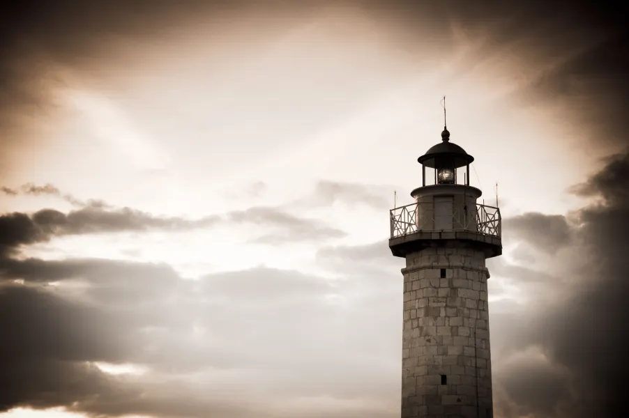 lighthouse in the sky