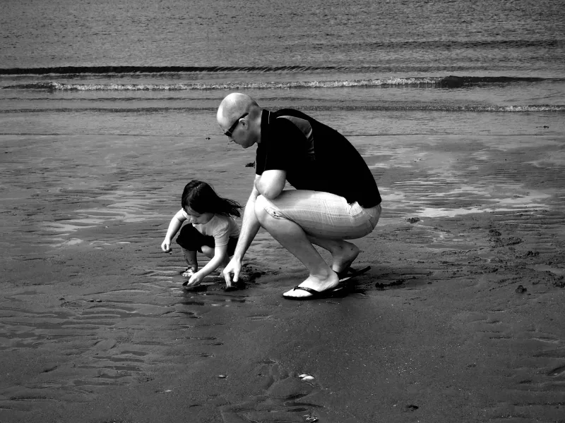 By the Beach with Papa