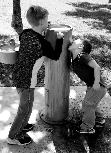 Big Bro helping out Little Bro