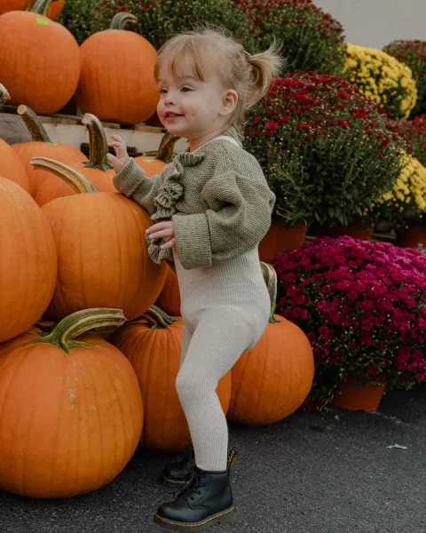 Had to touch every pumpkin