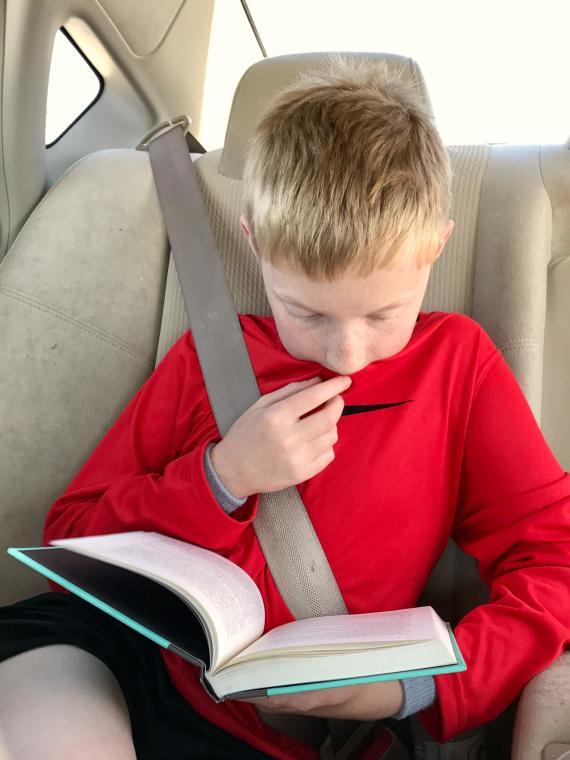 Dster With a Book