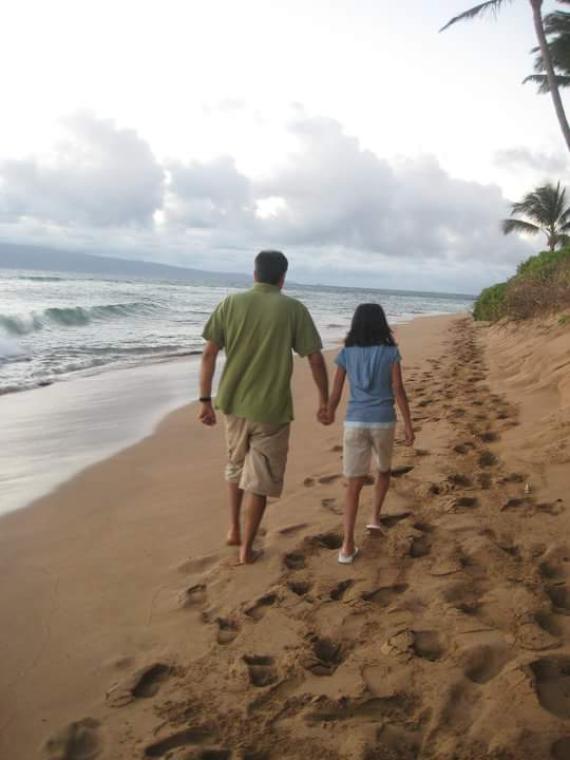 A walk with Daddy