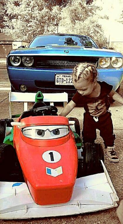 Just a boy and his cars