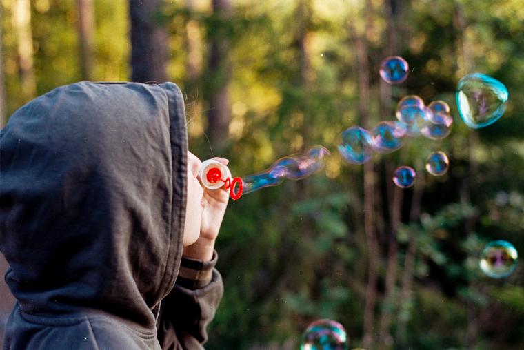 Bubbles in the woods