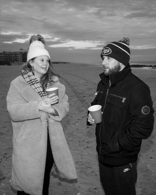 Christmas Evening on the Beach