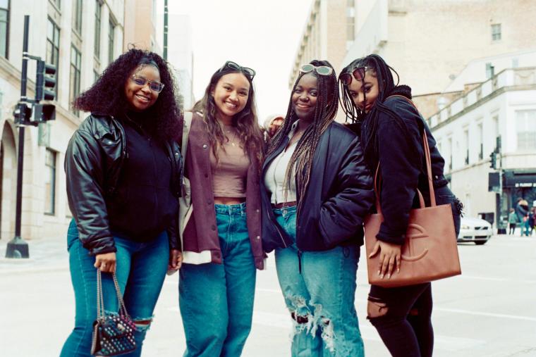 Four girls in Madison