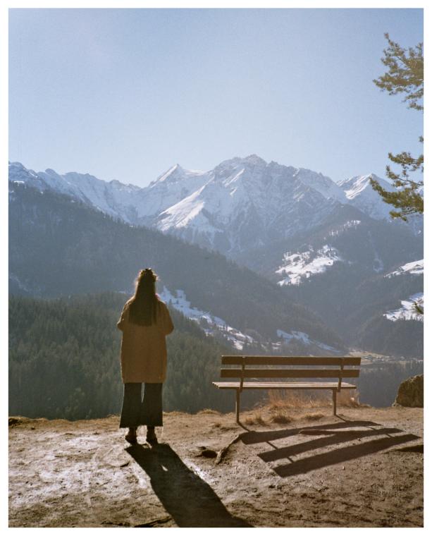 Walk through the beautiful forest in Flims, Switzerland.