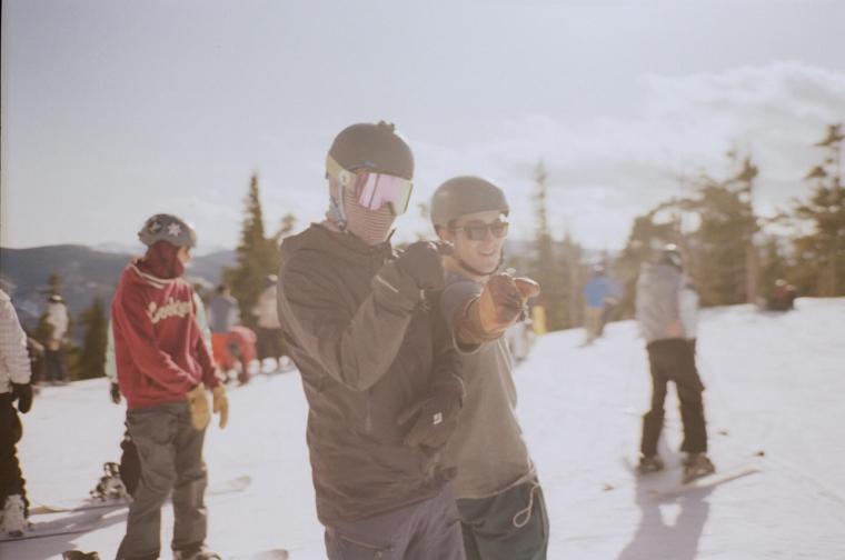 Meeting Up With Friends On The Slopes