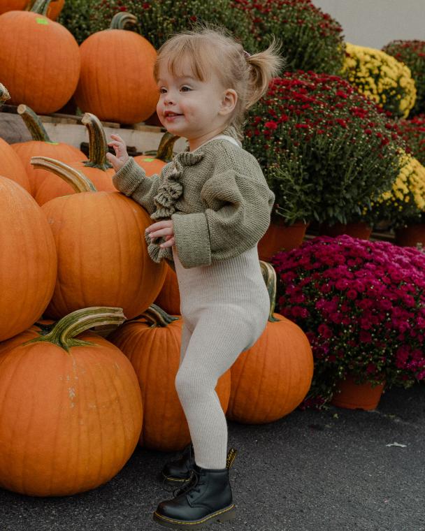 Had to touch every pumpkin 