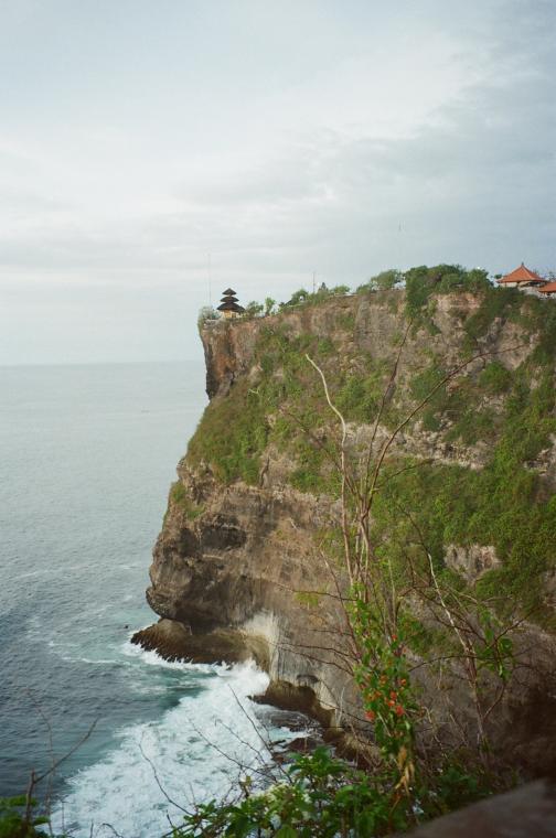 Waves Crashing against the cliffs of Uluwatu Temple