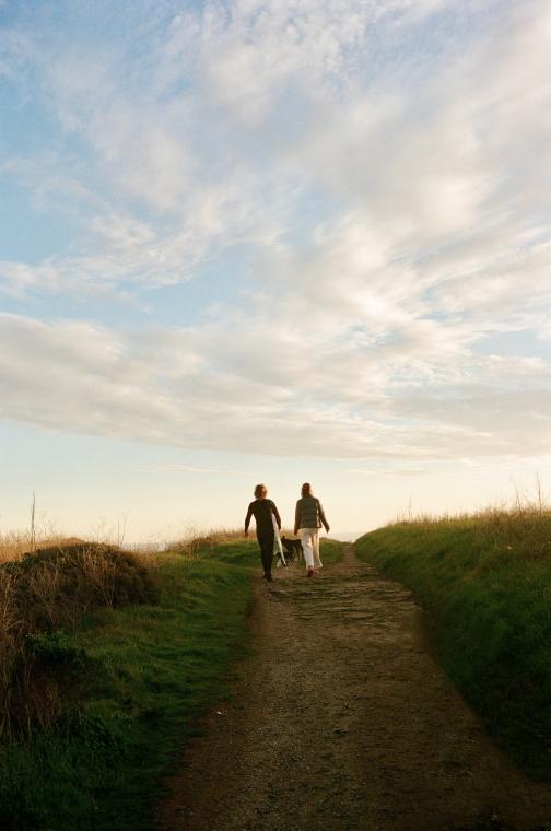 Sunset walks with you