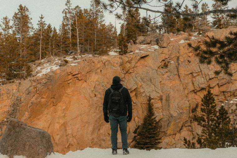 Black Bear on the rocks