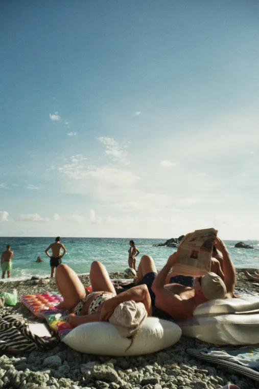 dolce far niente sulla spiaggia 