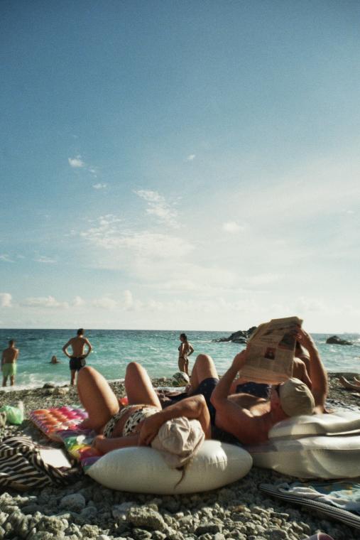 dolce far niente sulla spiaggia 