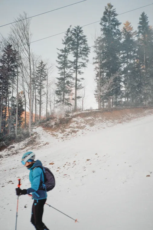First ski run 2024.