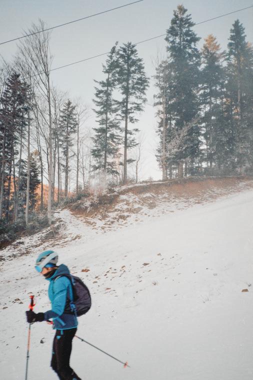 First ski run 2024.