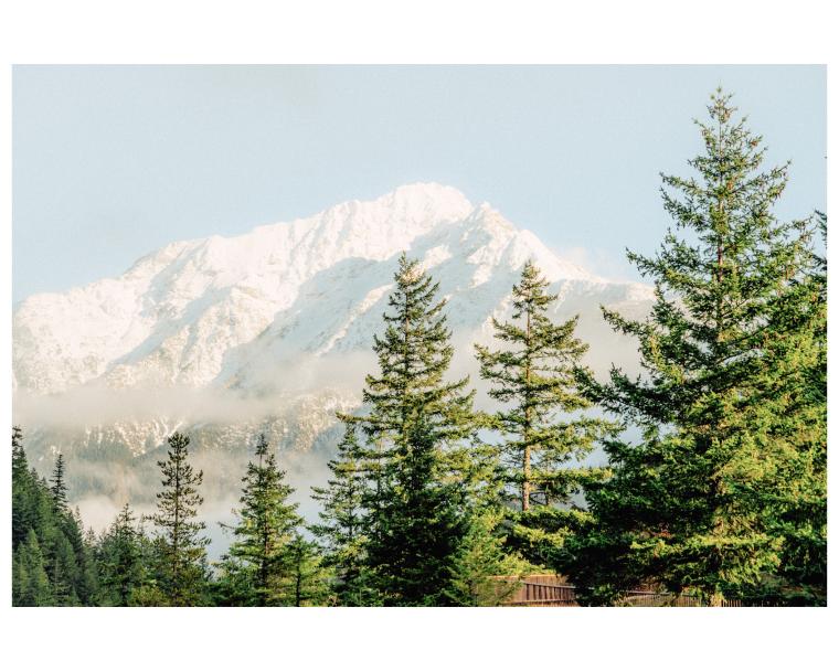 On a warm winter day in the Cascades