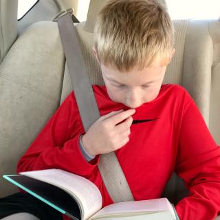 Dster With a Book