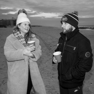 Christmas Evening on the Beach