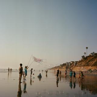 Bubble-man on the Beach 