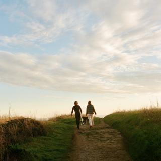 Sunset walks with you