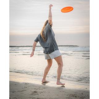 Girl with a frisbee 