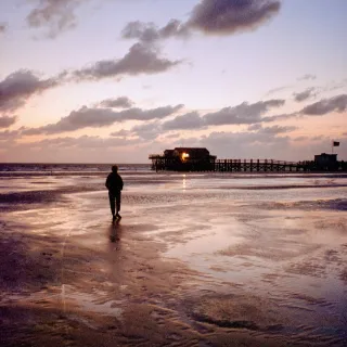 Stormy North Sea Sunset