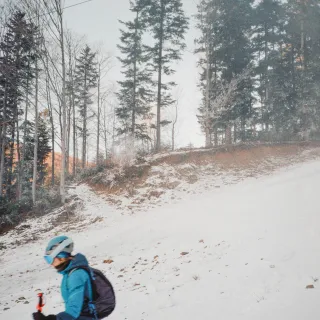 First ski run 2024.